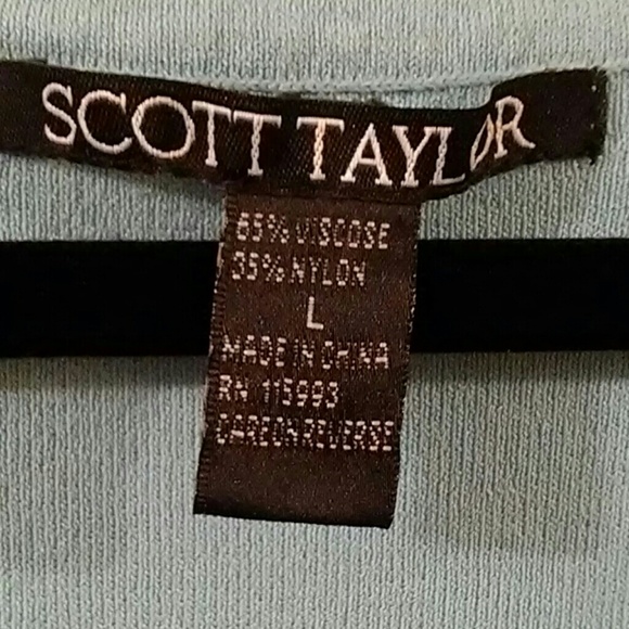 Scott taylor sleeveless top sz L - Picture 2 of 3